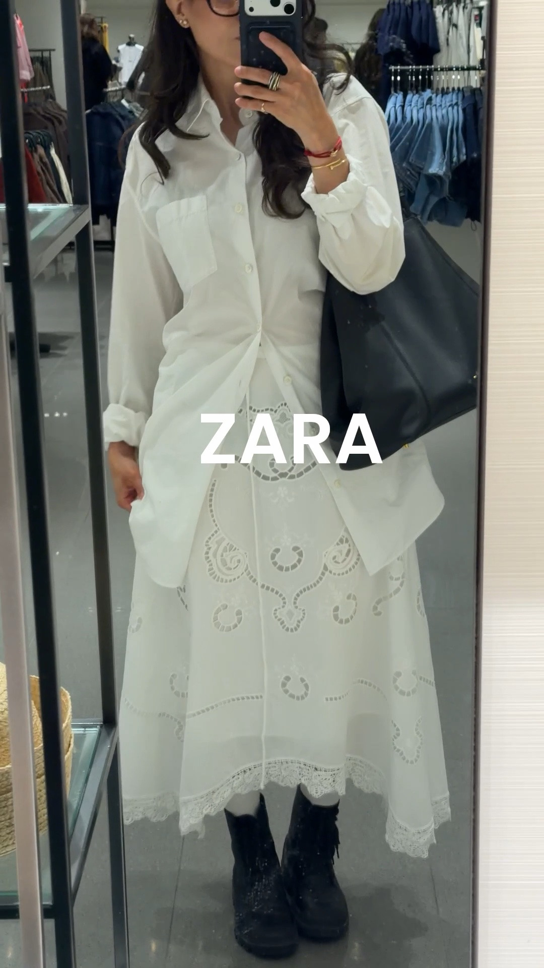 White embroidered summer skirt from Zara. I got a size M. Love the midi length on it. It’s a bit sheer so i recommend wearing a slip underneath.

#LTKsummer #LTKstyletip #LTKmodest