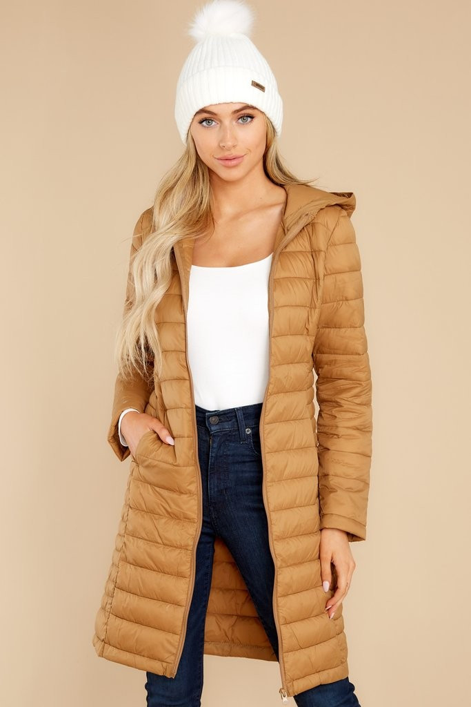 Colorado Cutie Beige Puffer Jacket | Red Dress 
