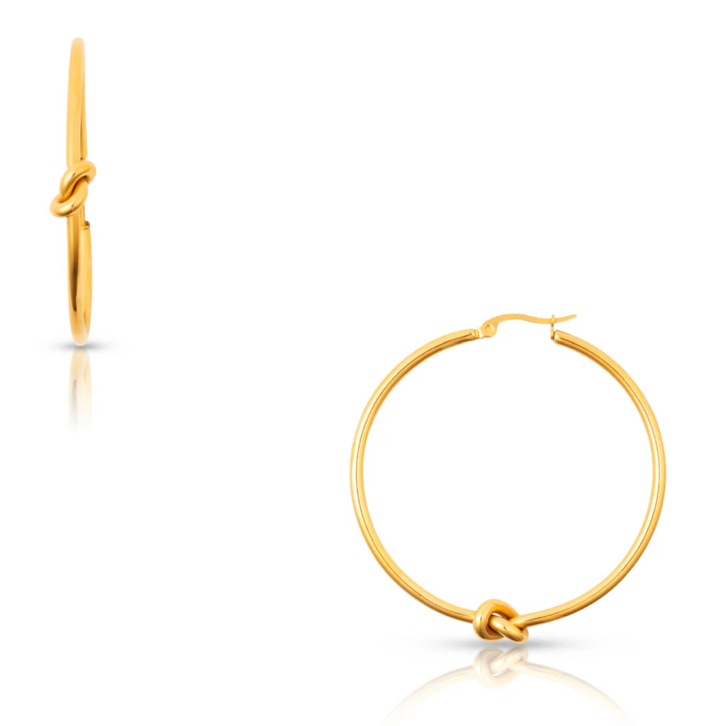Ellie Vail - Kai Knotted Hoop Earring | Ellie Vail Jewelry