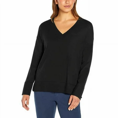 Banana Republic Womens V Neck Merino Sweater Black XS | Walmart (US)