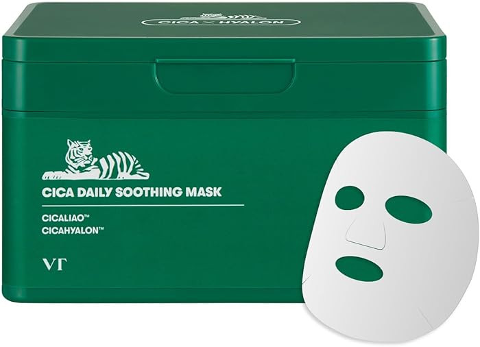 VT COSMETICS CICA Daily Soothing Mask 30 Sheets, Centella Asiatica & Hyaluronic Acid for Moisturi... | Amazon (UK)
