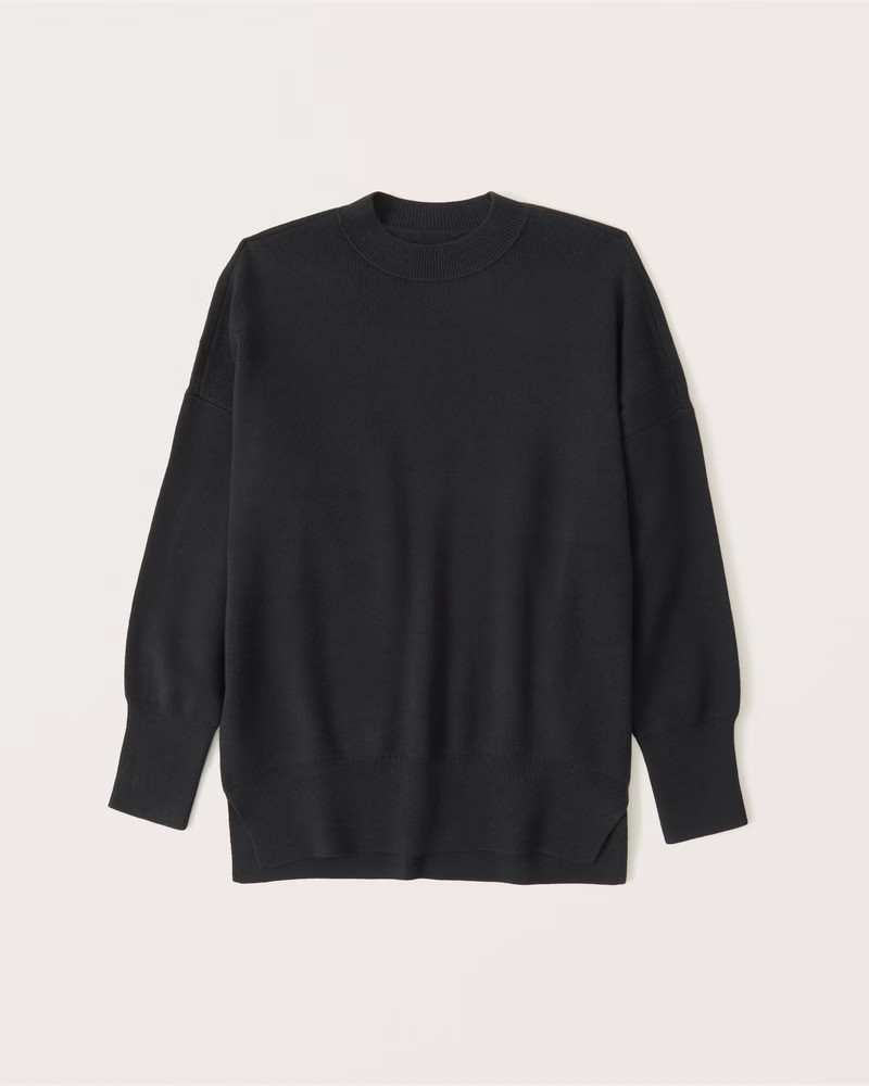 Women's LuxeLoft Oversized Legging-Friendly Crew Sweater | Women's New Arrivals | Abercrombie.com | Abercrombie & Fitch (US)
