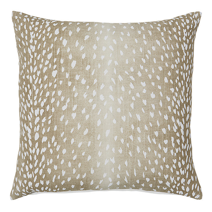 Antelope Pillow with Feather Down Insert & Linen Rayon Blend | Ballard Designs, Inc.