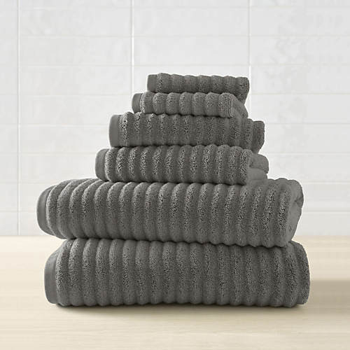Blue Loom Mason 6 Piece Cotton Bath Towel Set | Lands' End (US)