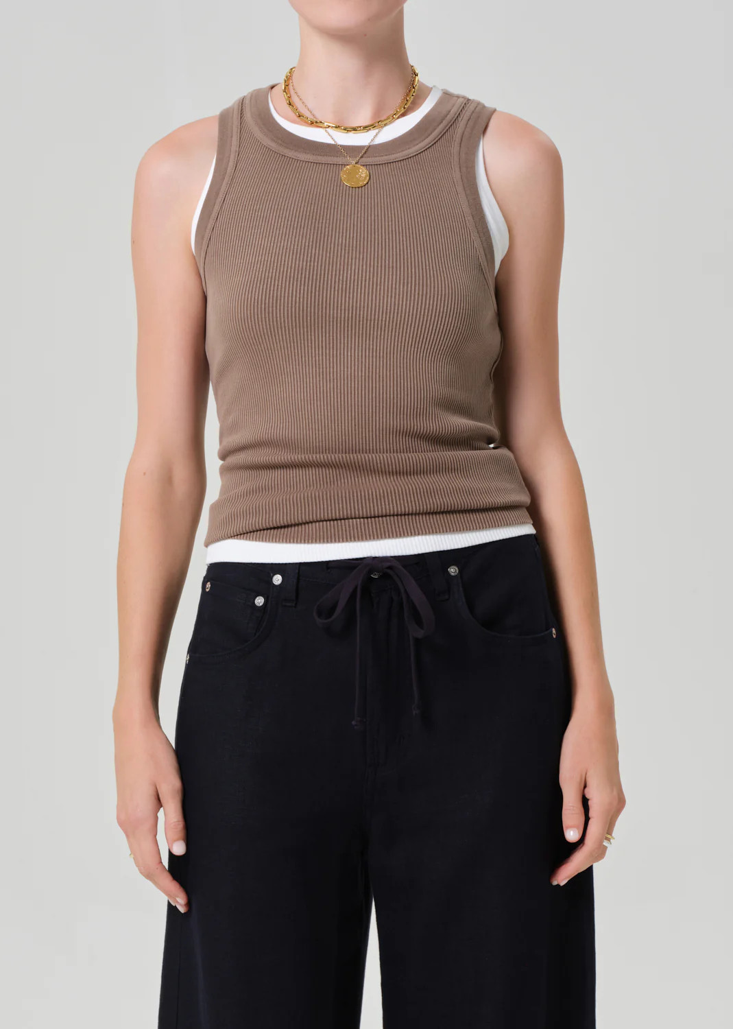 Isabel Rib Tank in Cocoa | Citizens of Humanity