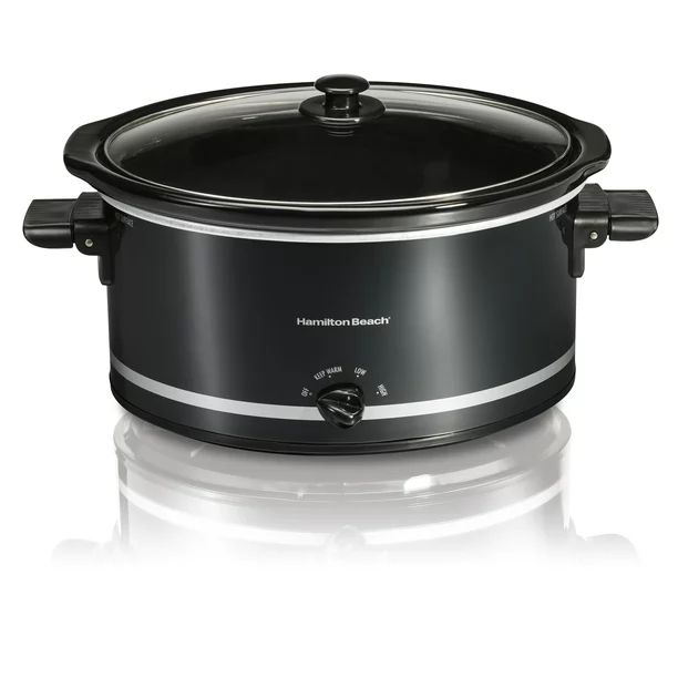 Hamilton Beach Slow Cooker, Extra-Large Capacity, Serves 10+, 8 Quarts, Black, 33185 - Walmart.co... | Walmart (US)