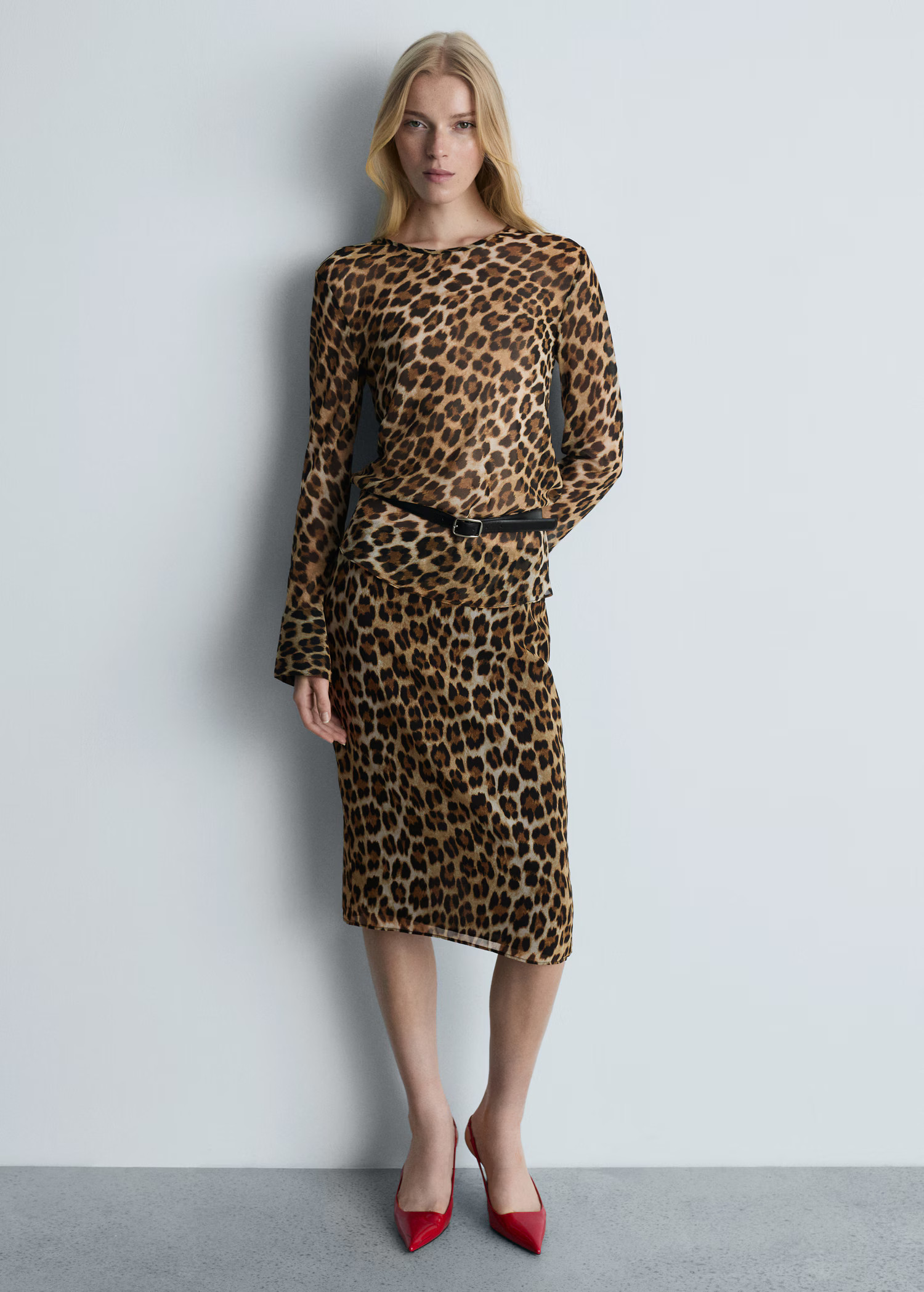 Leopard print blouse | Mango (US/MX/AU)