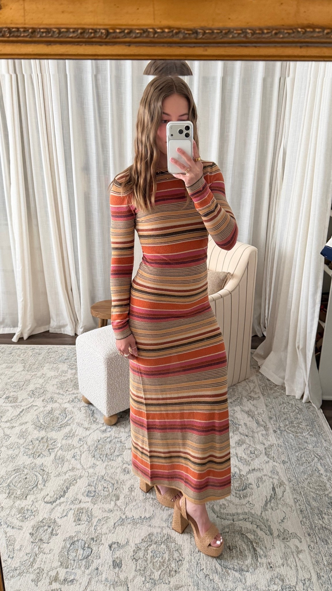5/8/26 Summer Dinner Outfit

Wore this striped Faithfull the Brand dress for dinner and I’m officially obsessed with it for summer 🤍 lightweight, effortless, and one of those dresses that feels instantly put together. Also finally wore these heels I picked up last summer—updates to come on the comfort level because I really want them to be worth it. Everything is linked here ✨

#LTKootd #LTKSeasonal