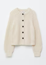 Balloon-Sleeve Cardigan - Cream - Ladies | H&M GB | H&M (UK, MY, IN, SG, PH, TW, HK)