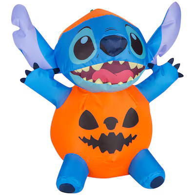 Disney 1.5-ft Stitch as Pumpkin Airdorable | Lowe's