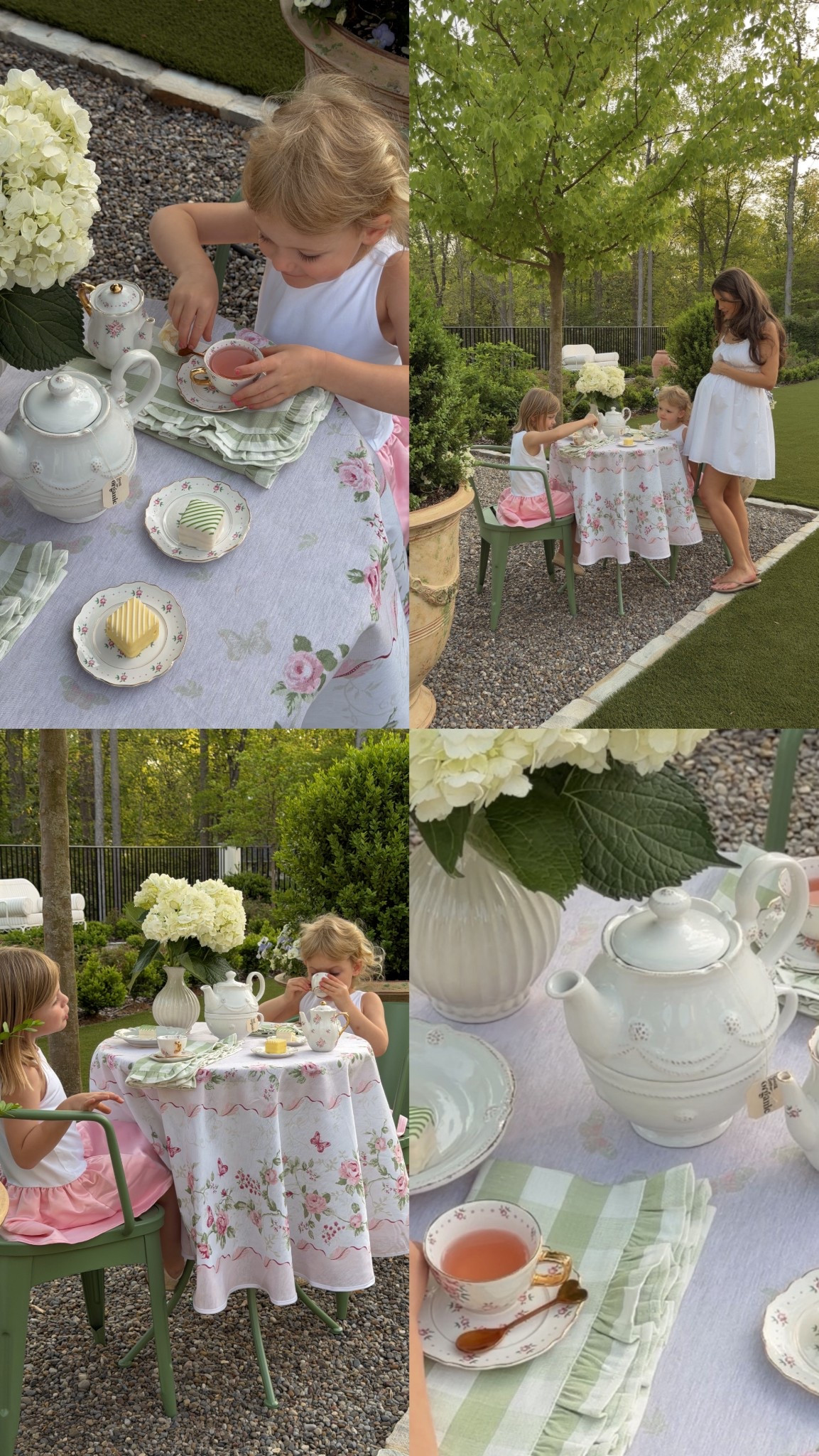 #ad Set up a special moment in our backyard for the girls: a garden tea party using this whimsical outdoor table from @Wayfair! I love the green color and it’s the PERFECT size, even for small outdoor spaces. It’s also light enough for me to move around (even in my third trimester). Linking everything we used for our tea party here! ✨

#Wayfair #WayfairPartner #wishyouwerehere #outdoor

#LTKKids #LTKMothersDay #LTKHome