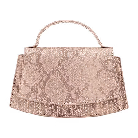 I. Miller Drake Metallic Printed Snake Evening Bag, One Size, Beige | JCPenney
