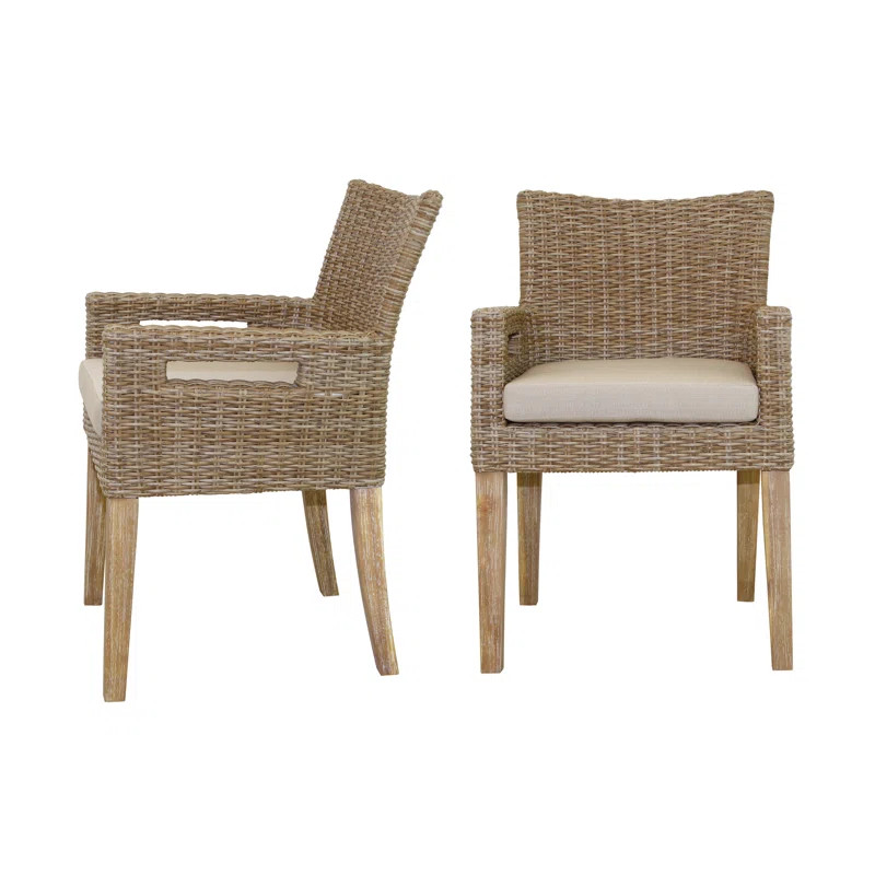 Fleur Patio Dining Armchair with Cushion | Wayfair North America