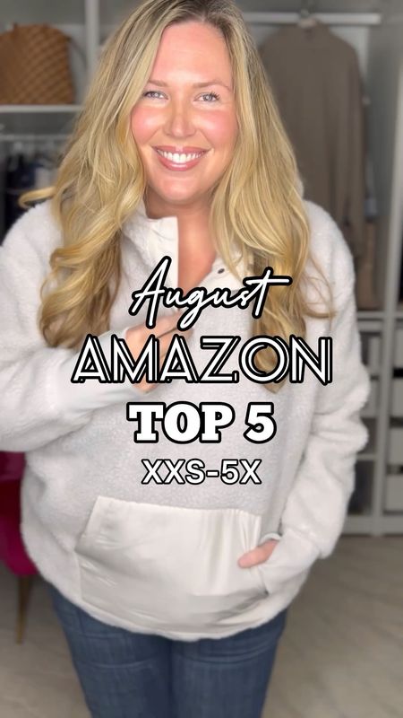 Top Amazon picks from August! XXS-5X! I’m wearing a 2x in them all and an 18W in these jeans they all run true to size!! Get your regular size! 

#LTKmidsize #LTKplussize #LTKfindsunder50