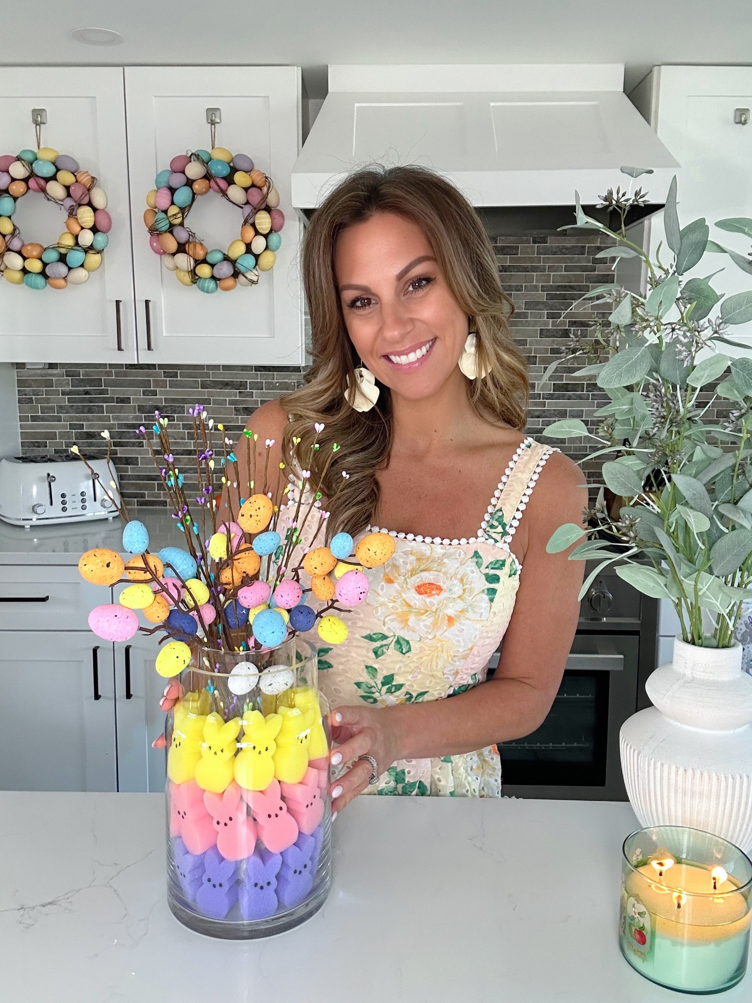 Easter dress spring ed or Easter vase