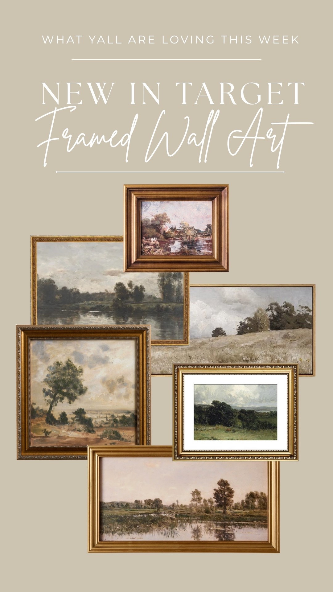 GOOD gold framed art. Depending on the size these smaller ones would be perfect for shelf styling on a stand! 


•
•
Target home decor, spring living room styling, coffee table styling, faux florals stems, cream neutral home, vase centerpiece styling, entryway table decor, spring refresh, plants, floor planters, concrete pots for plants, greenery, spring florals, hydrangeas , guest room bedding, wall art

#LTKHome