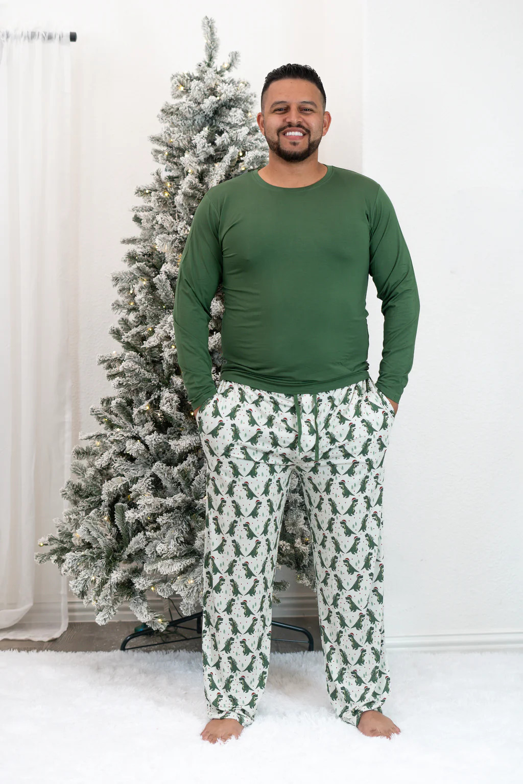 ROARING CHRISTMAS DREAM STRAIGHT LEG MEN'S SET | Dream Big Little Co.