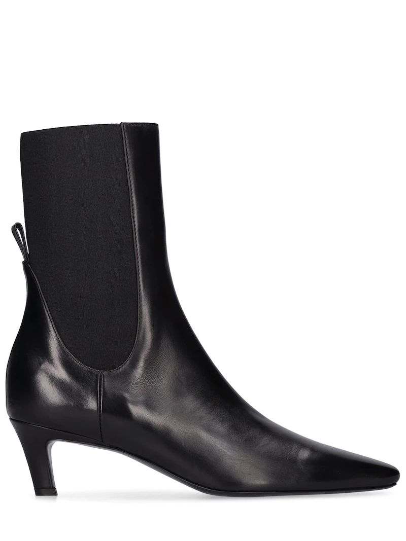 50mm Leather ankle boots | Luisaviaroma