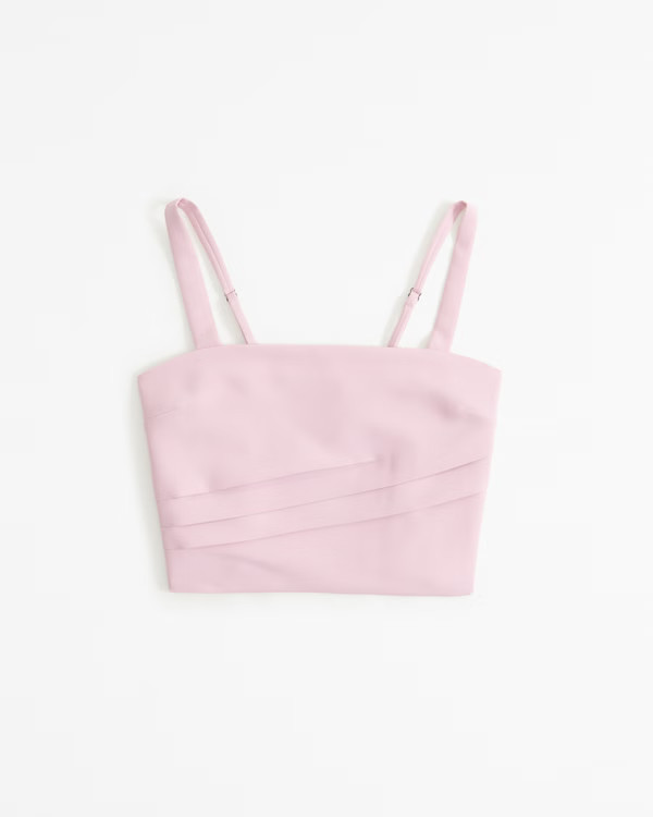 Tailored Squareneck Set Top | Abercrombie & Fitch (US)