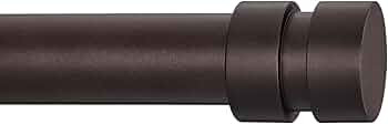 BRIOFOX Bronze Curtain Rods for Windows 38 to 72 inch, Adjustable Modern Window Curtain Rod 1 Inc... | Amazon (US)