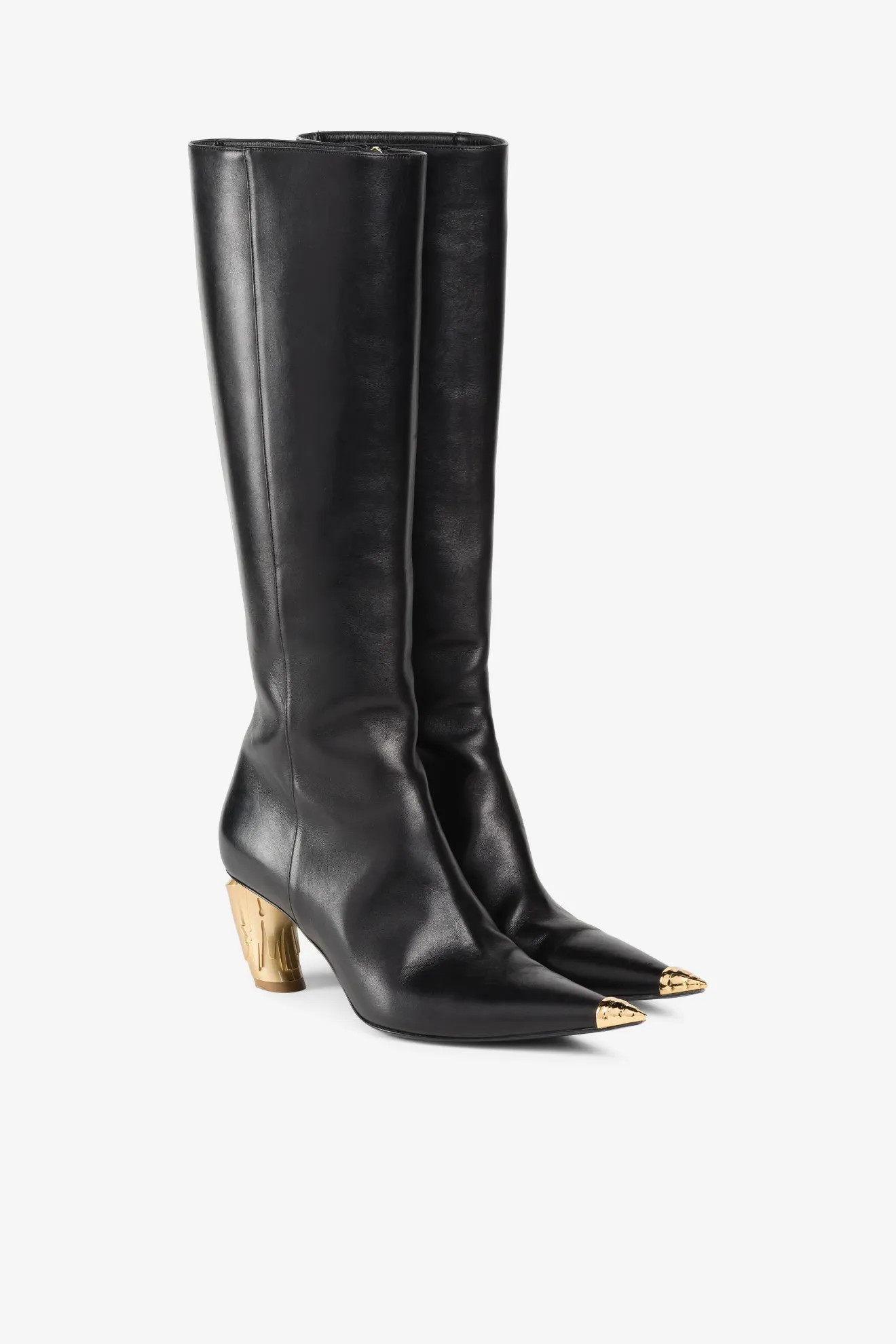 Leather Boots  | Roberto Cavalli #{ProductCategoryName} | robertocavalli.com | Roberto Cavalli (UK)