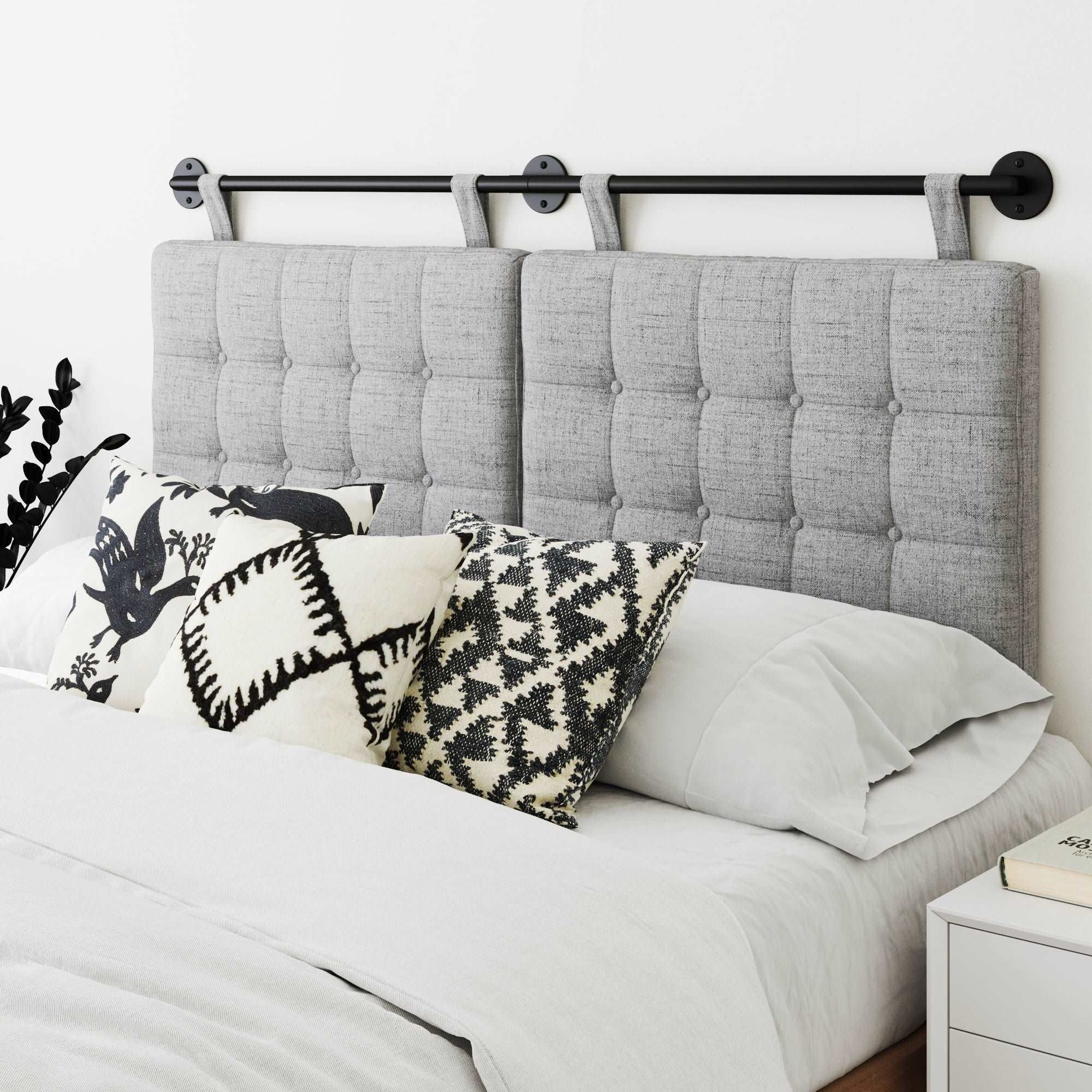 Button Tufted Wall Mount Headboard | Nathan James