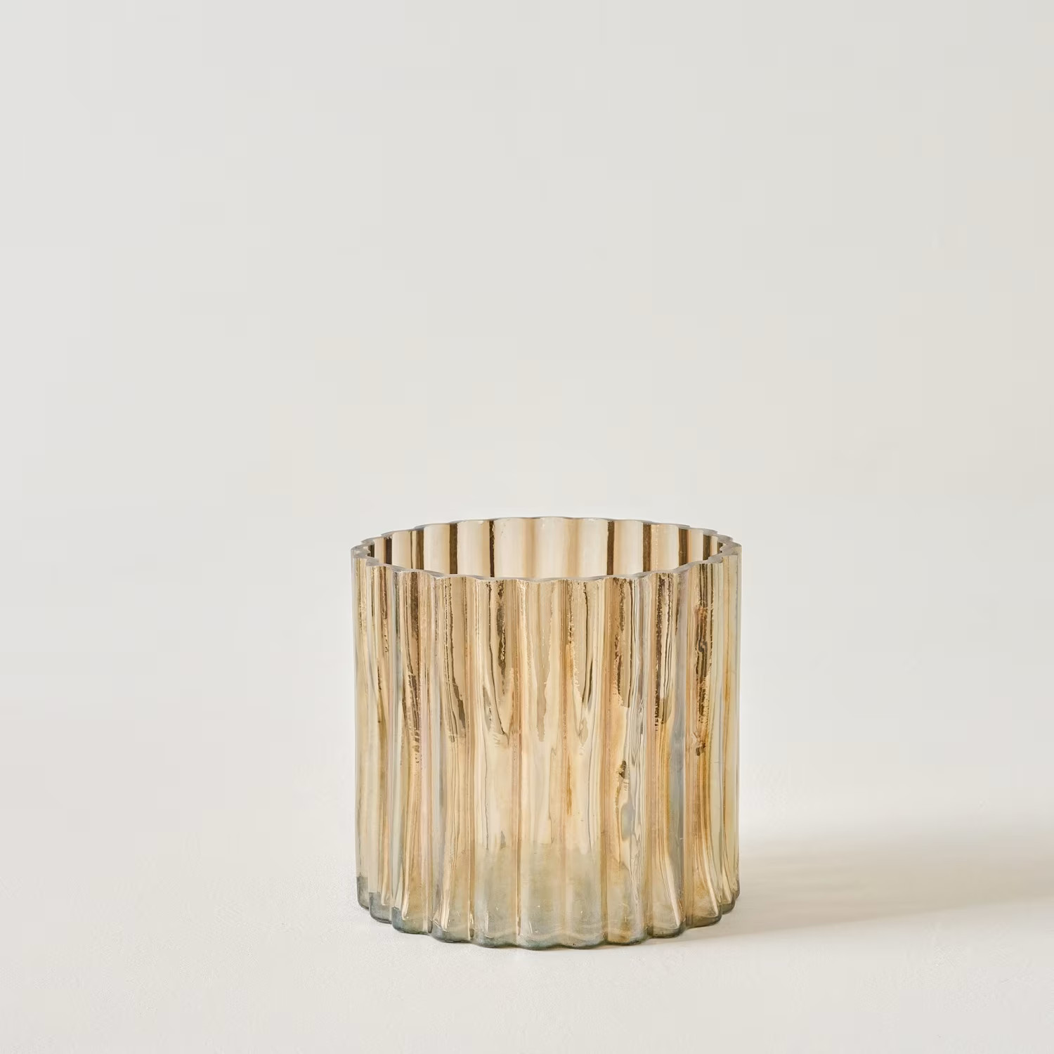 Alexandria Ribbed Glass Hurricane | Magnolia