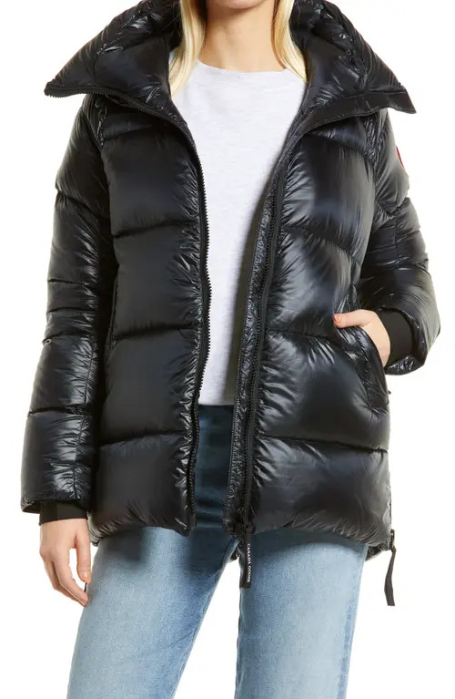 Canada Goose Cypress Packable 750 Fill Power Down Puffer Jacket in Black at Nordstrom, Size Small | Nordstrom