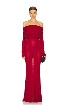 LPA Marren Maxi Knit Dress in Red from Revolve.com | Revolve Clothing (Global)