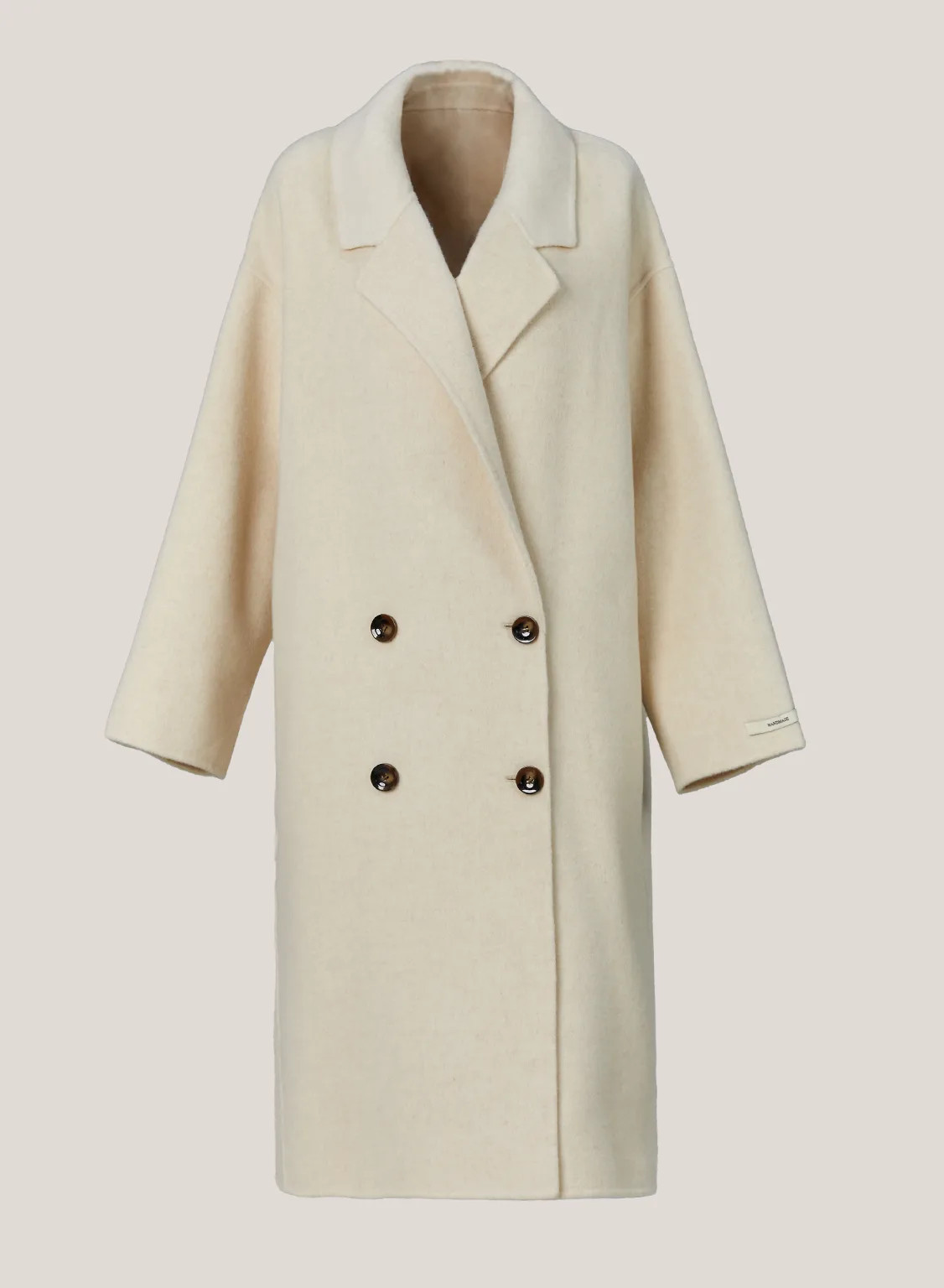Merino Wool Double Breasted Coat | Gentle Herd