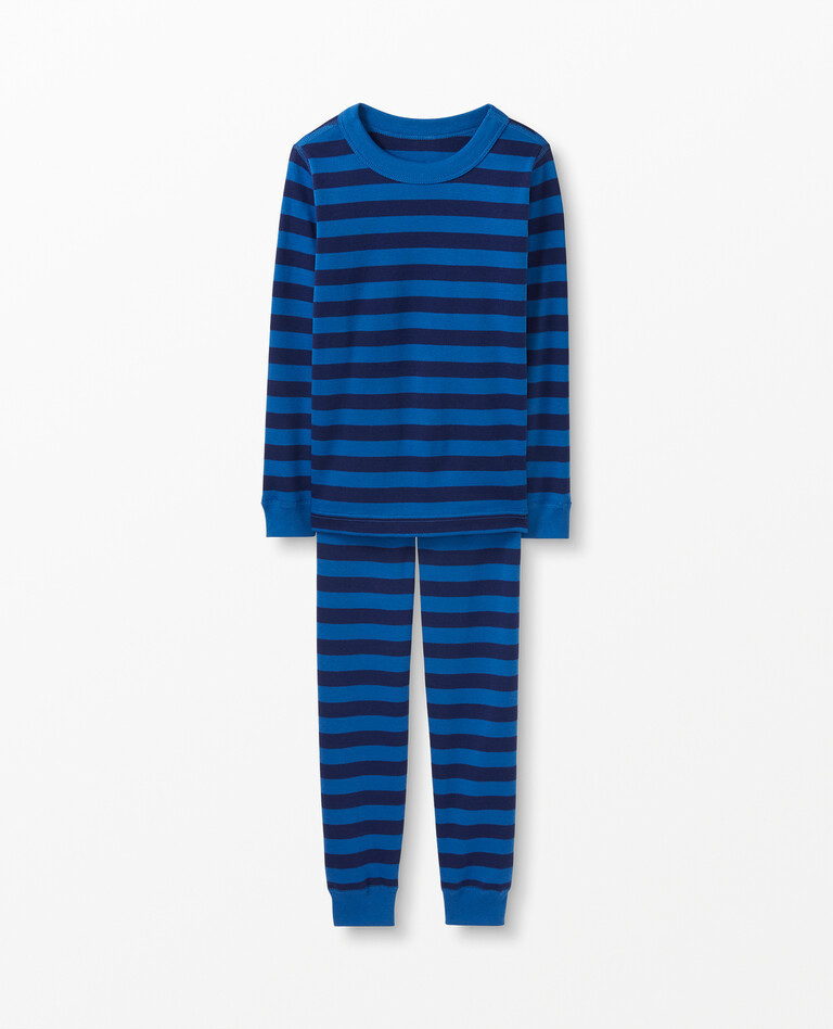 Striped Long John Pajama Set | Hanna Andersson