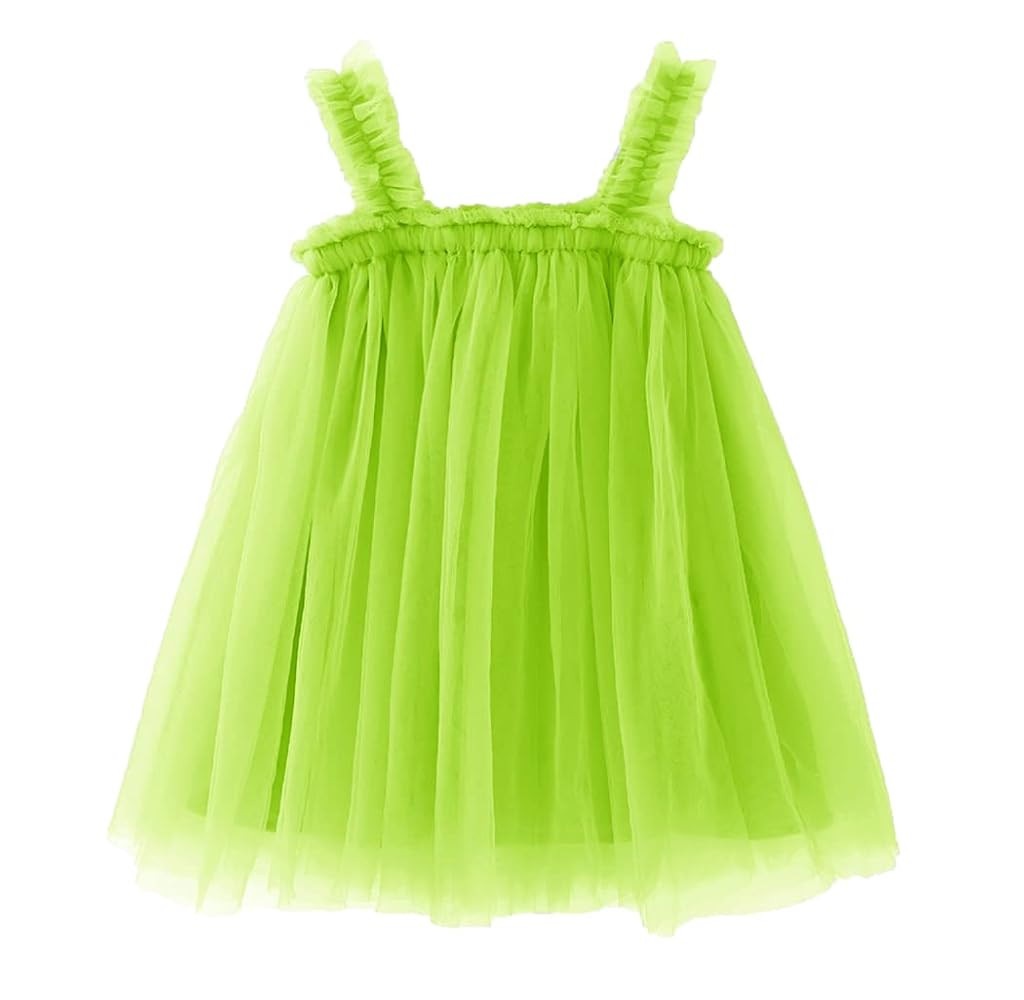 Baby Girl Tutu Dress - Infant Sleeveless Toddler Flower Tulle Princess Soft Pom Dress | Amazon (US)