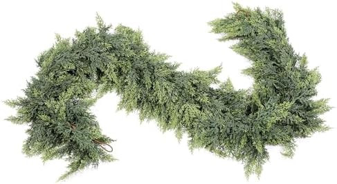 6ft Real Touch Cedar Garland Artificial Realistic Christmas Greenery Pine Garland with 150 Cedar ... | Amazon (US)