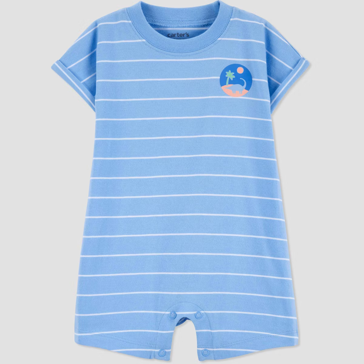 Carter's Just One You® Baby Boys' Striped Tropics Romper - Blue | Target