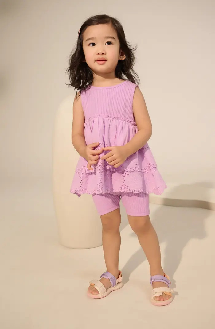 Kids' Tiered Tank & Shorts Set | Nordstrom