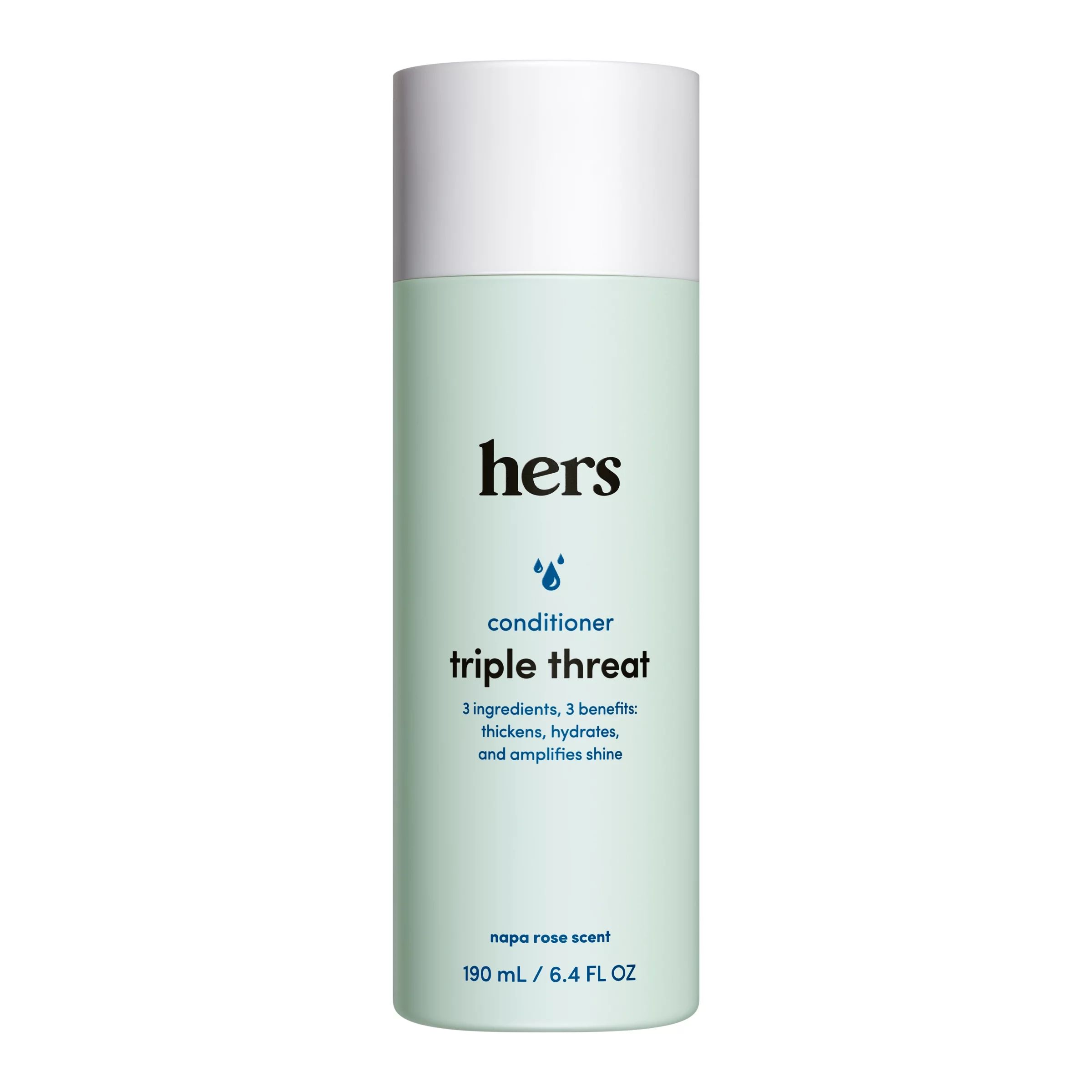 hers Triple Threat Thickening Conditioner for All Hair Types, Napa Rose, 6.4 fl oz | Walmart (US)