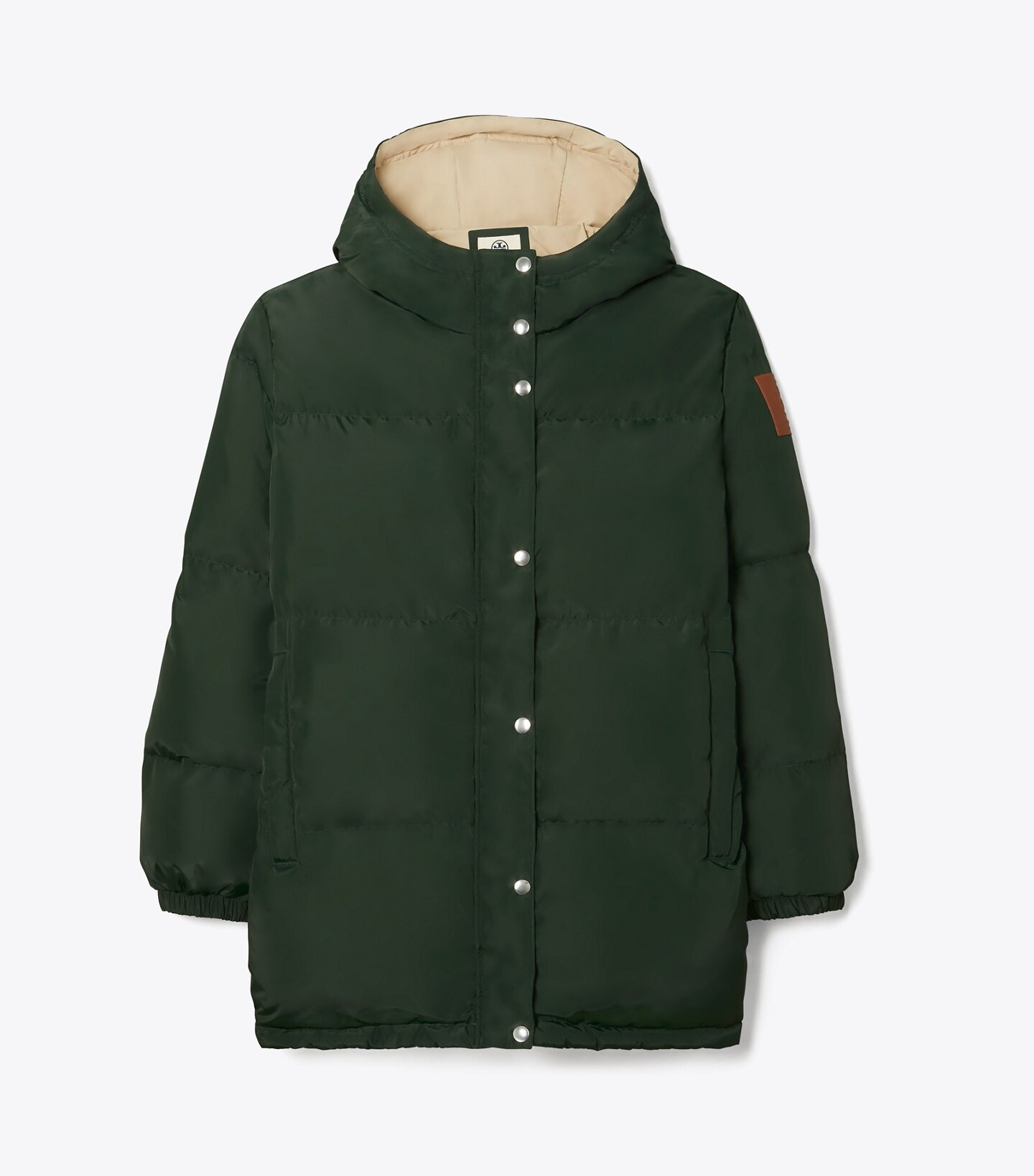HOODED MID DOWN JACKET | Tory Burch (US)