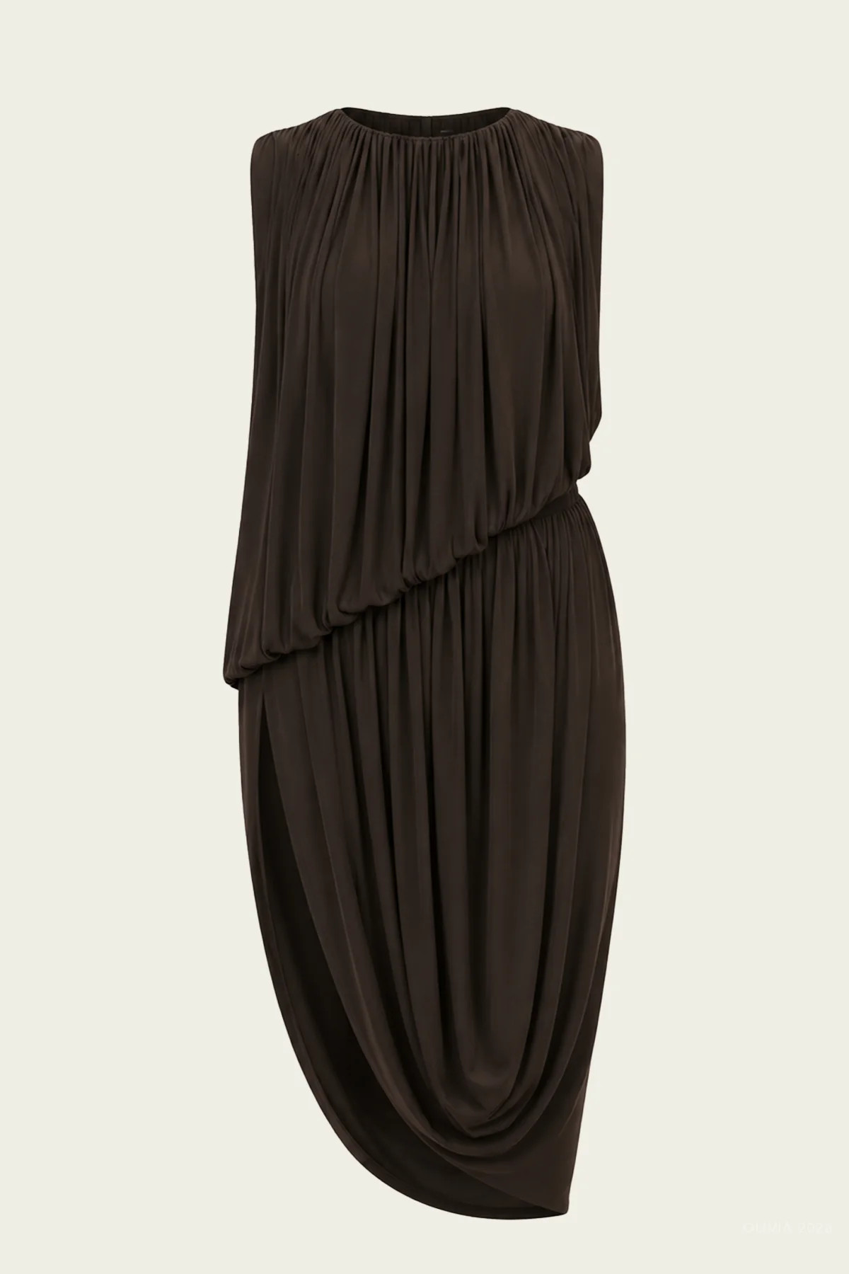 Lalita Midi Dress in Ochre - Brown XS | Shop Olivia