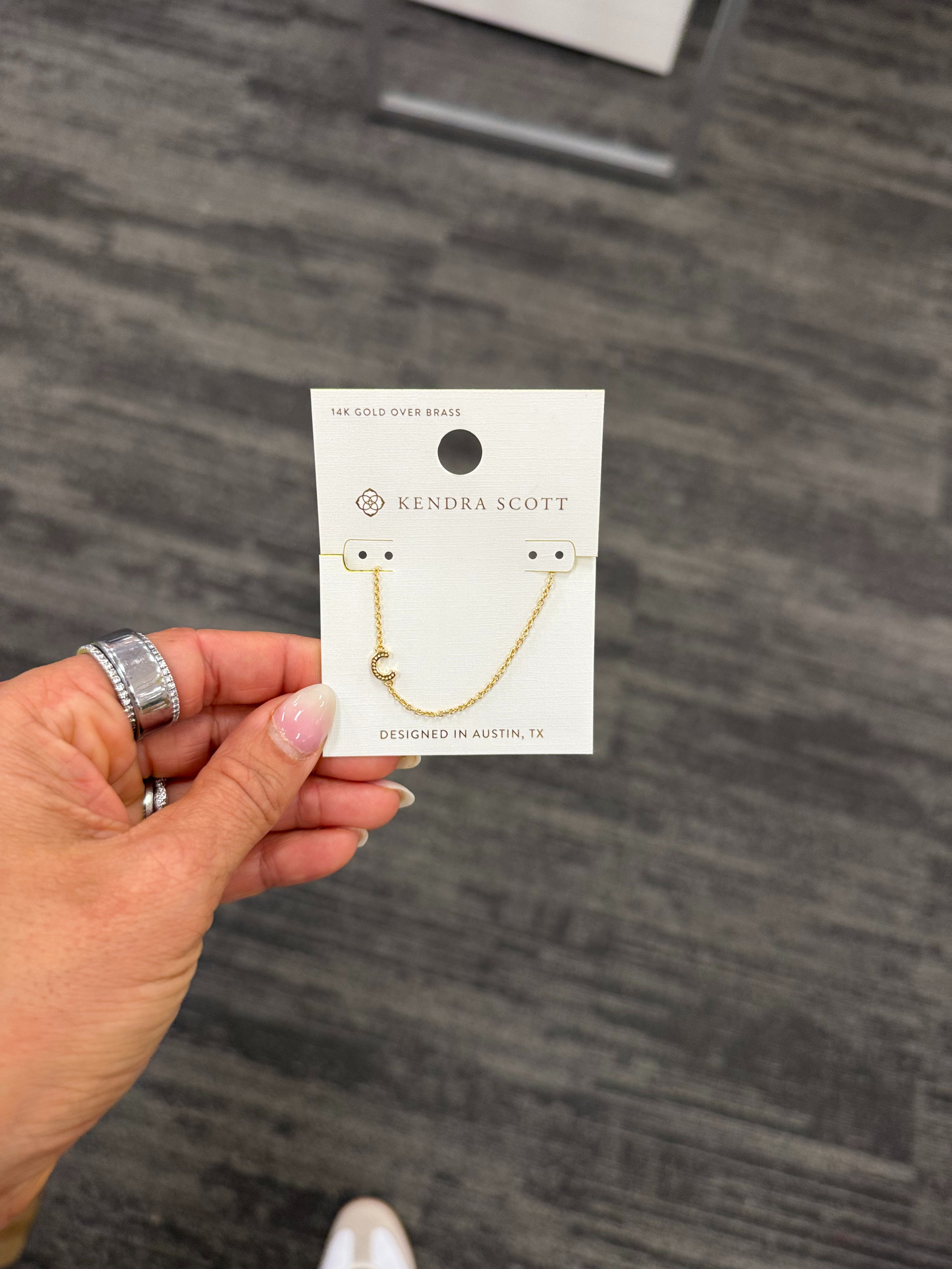Kendra Scott initial necklace 

 