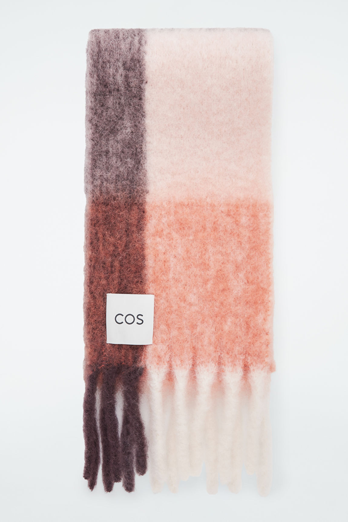 FRINGED BRUSHED-MOHAIR SCARF | COS (US)