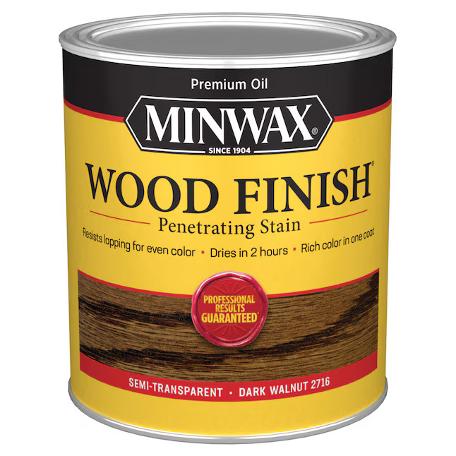 Minwax Wood Finish Oil-based Dark Walnut Semi-transparent Interior Stain ( 1-quart ) | Lowe's