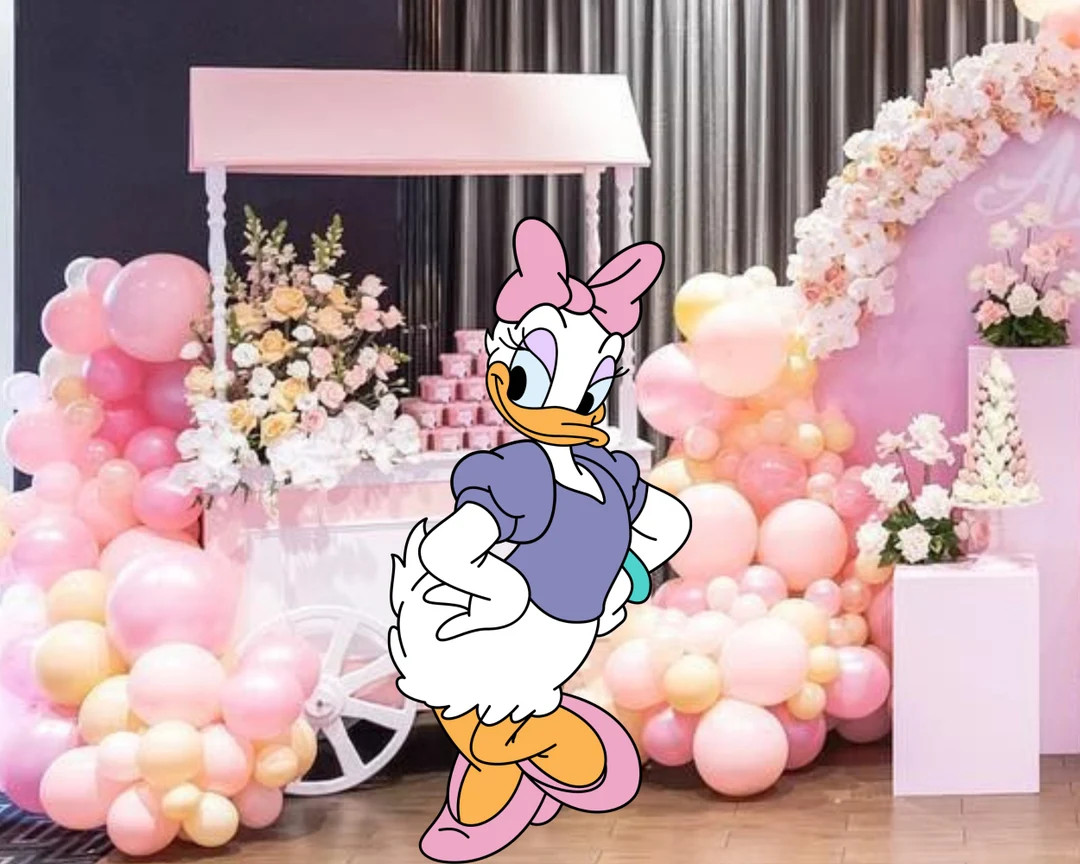 Daisy Duck Cutout, Backdrop Big Decor, Daisy Duck Theme Party Decoration Baby Shower or Birthday ... | Etsy (US)