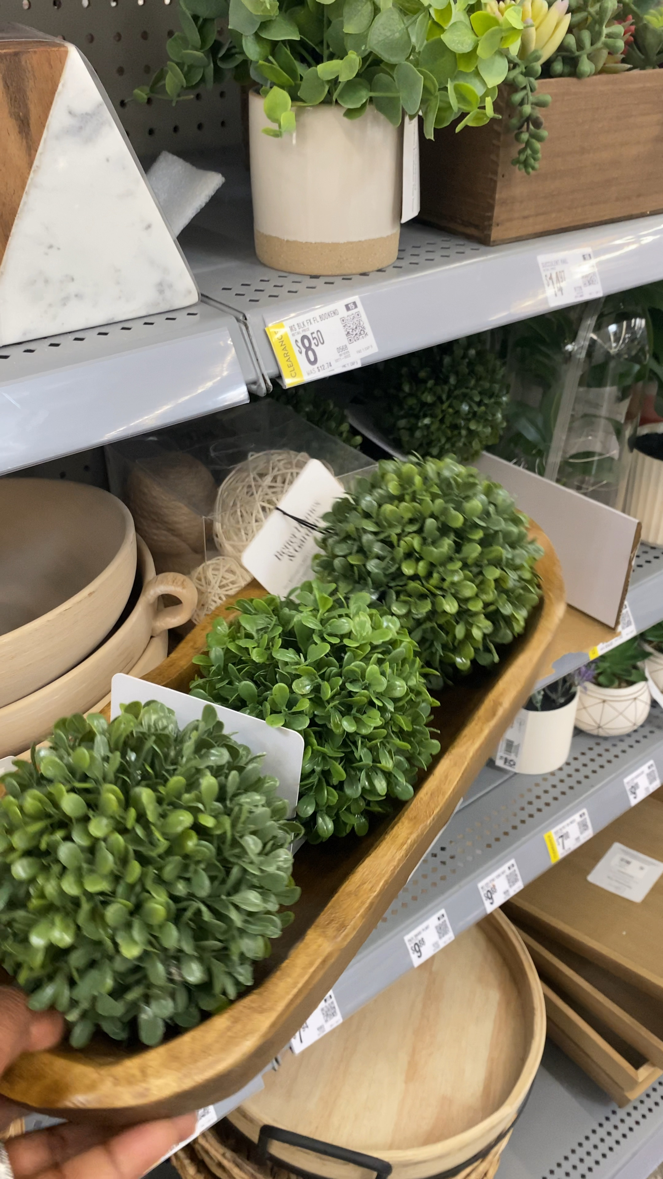WALMART FINDS. Faux boxwood orb. Wooden tray. Home decor finds. RH look for less. Decorating on a budget. 

#LTKHome #LTKFindsUnder50 #LTKStyleTip
