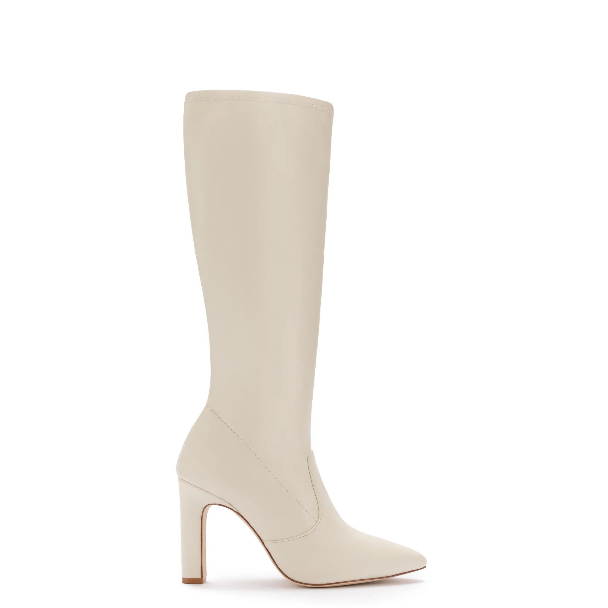 Christy Boot In Iced Vegan Stretch Leather | Larroude