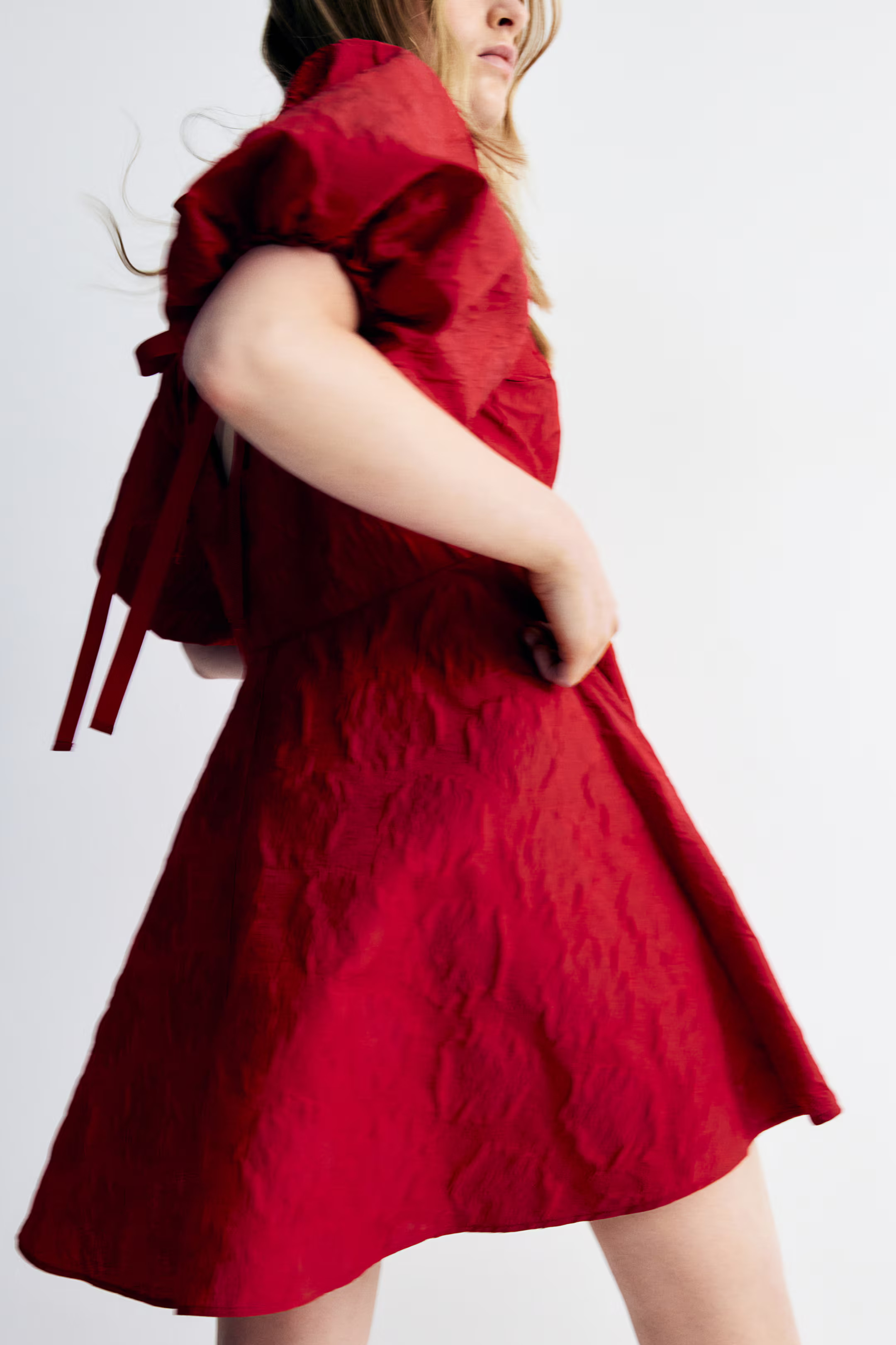 Jacquard-weave Tie-back Dress | H&M (US + CA)