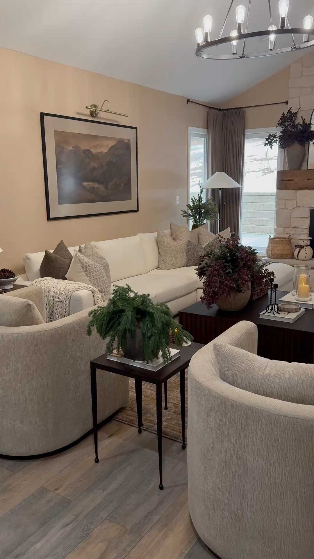 Cozy Winter Living Room Decor With Warm Neutrals

Follow @farmtotablecreations on Instagram for daily home styling ideas and designer-inspired finds.

This cozy winter living room is all about warmth, texture, and a calm neutral palette. Layered pillows, soft throws, and natural wood accents help the space feel inviting and collected, while the stone fireplace adds that perfect seasonal glow. I love mixing creamy upholstery with darker wood tones to keep everything grounded and timeless through winter and beyond.

Mantle artwork: The Day We Built A Snowman 20x28
w/ Briarsmoke Stain

#winterdecor #livingroom #livingroomdecor #livingroomfurniture #sectional #coffeetable #throwblanket #pillows #neutraldecor #winterdecor #homeinspo

#LTKFindsUnder50 #LTKHome #LTKSaleAlert