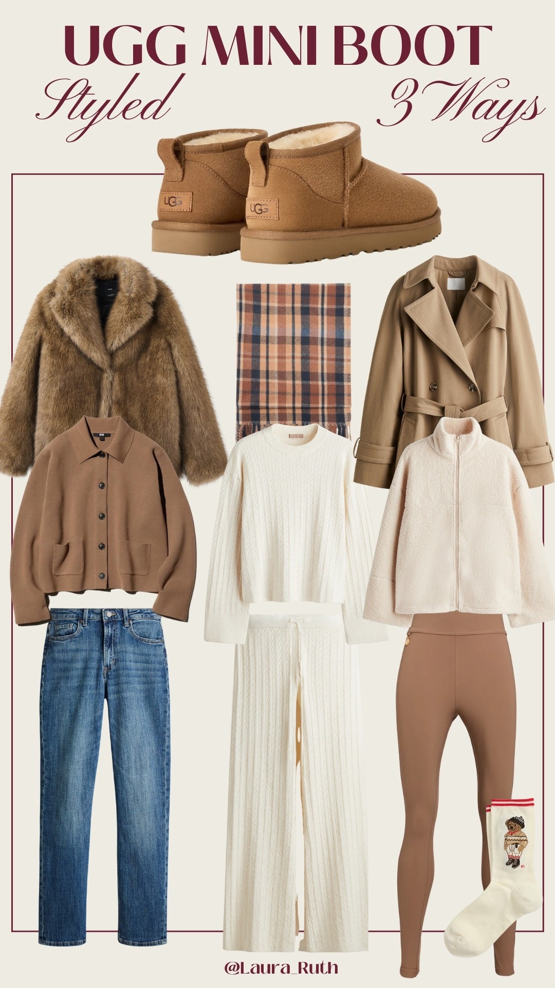 A must have autumn/winter cosy boot: The Ugg Classic Mini Boots styled 3 ways whether you’re having a cosy weekend at home, running errands or shopping with the girls! 🤎🤍🍂

#LTKStyleTip #LTKSeasonal #LTKGiftGuide
