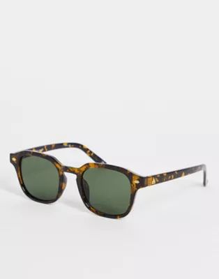 AIRE serpens 70's square sunglasses in tortoiseshell | ASOS (Global)