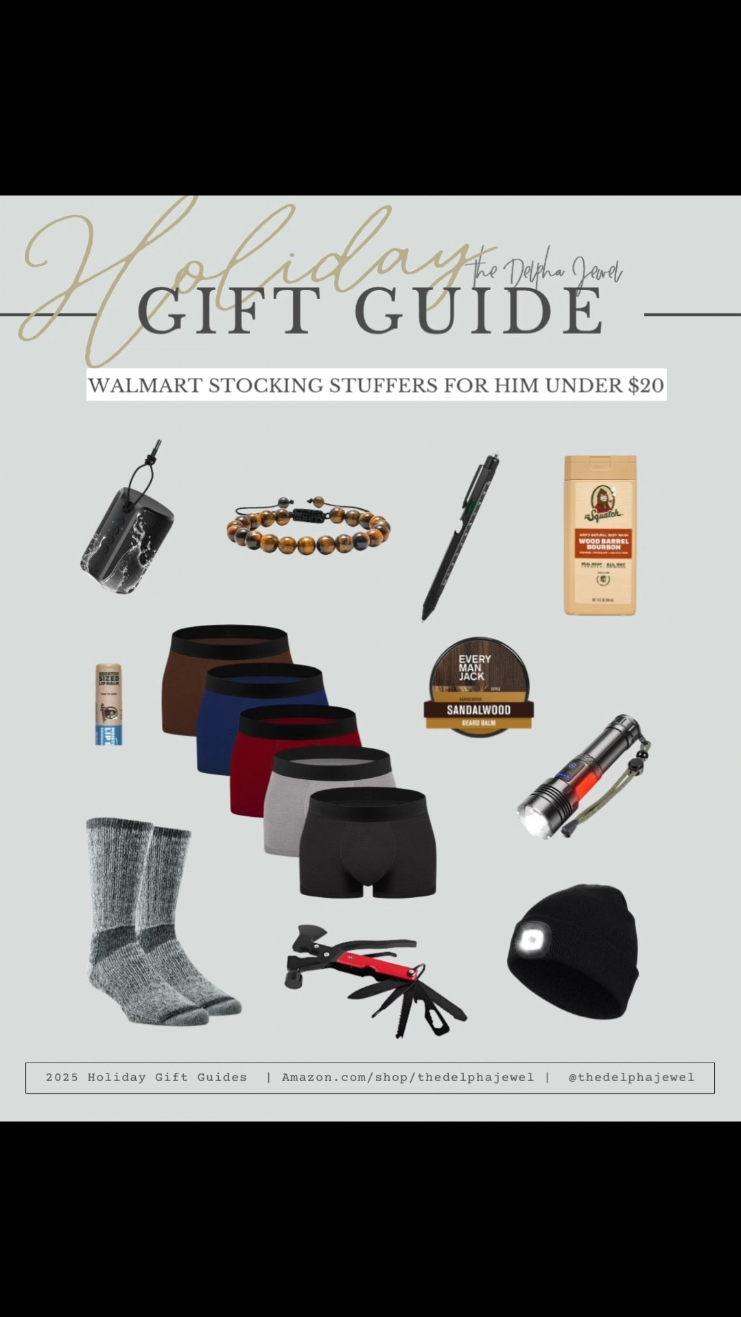 Walmart holiday stocking stuffers for him, under $20! 

Walmart gifts, affordable gifts, stocking stuffers, gifts for him 

#LTKGiftGuide #LTKFindsUnder50 #LTKHoliday