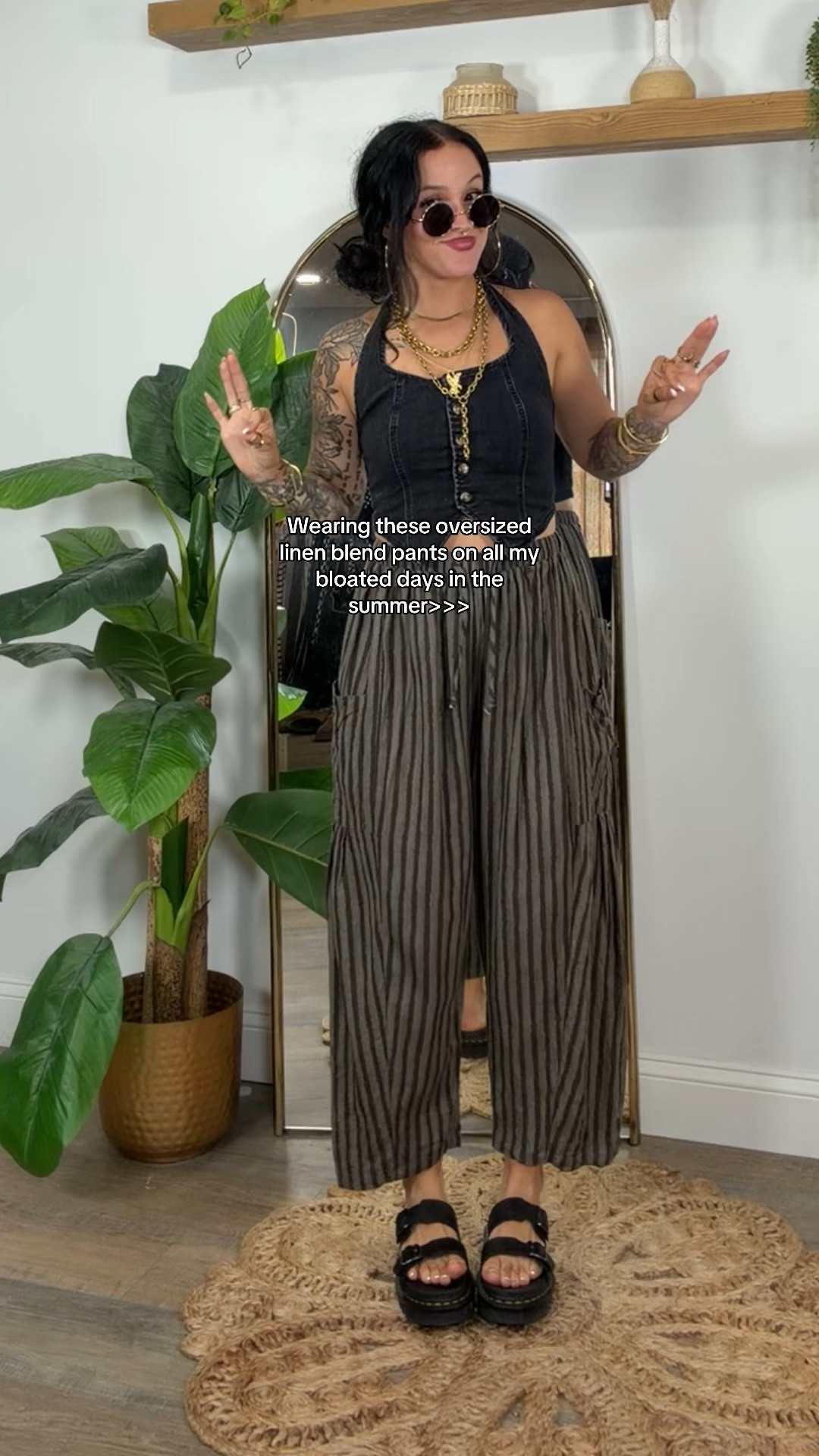 I’m 5’3 & 133 wearing a small in the pants. Size down cuz they run big
